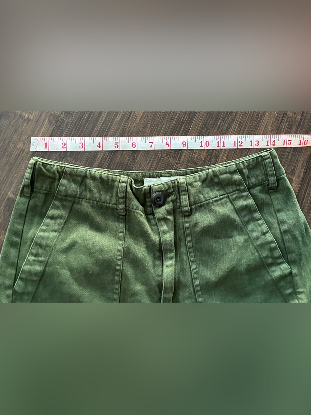 THE GREAT. Dark Green Utility Pants - Picture 6 of 8